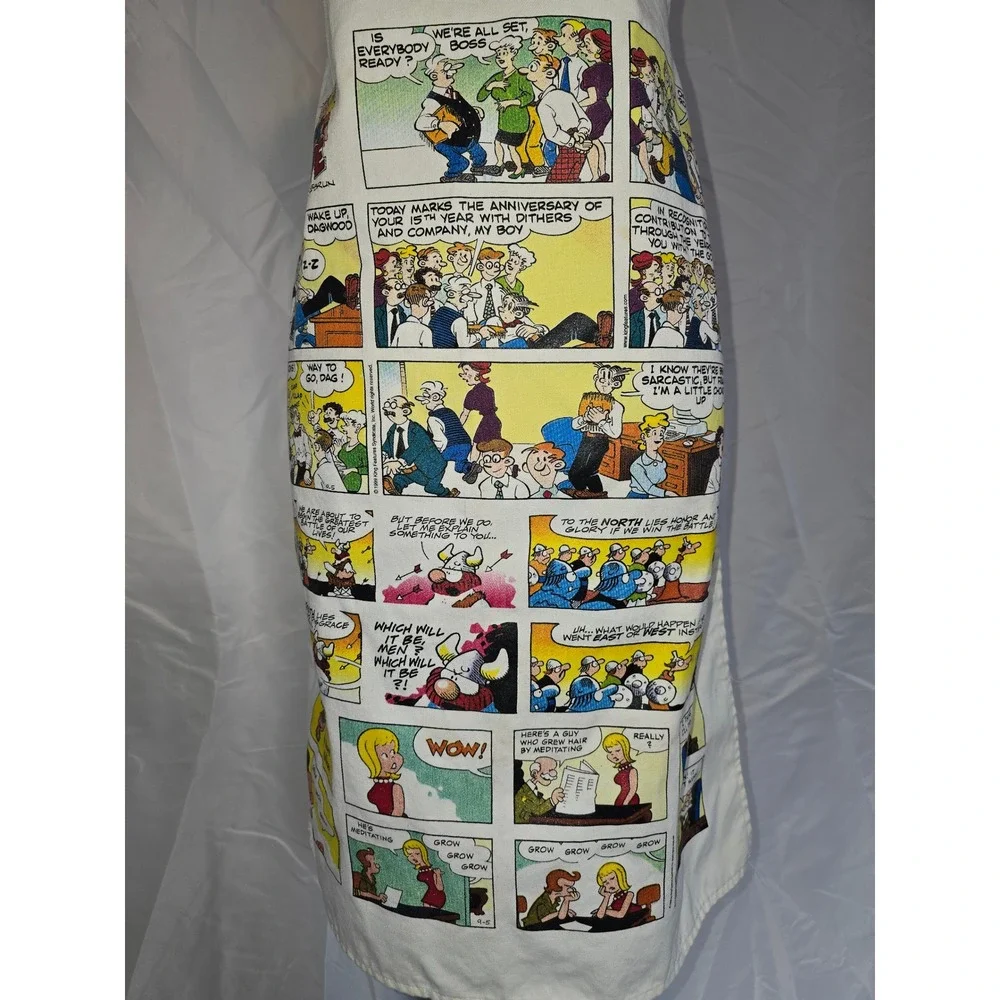 Times News Blondie Comic Strip Apron Advertising Promotional Kitchen‎ Wear